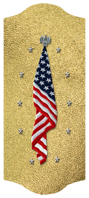 DARAY C 421 SH GD Flag at Rest Shimmer Gold